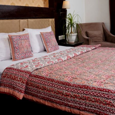 Rosewood Jaipuri Cotton Quilt